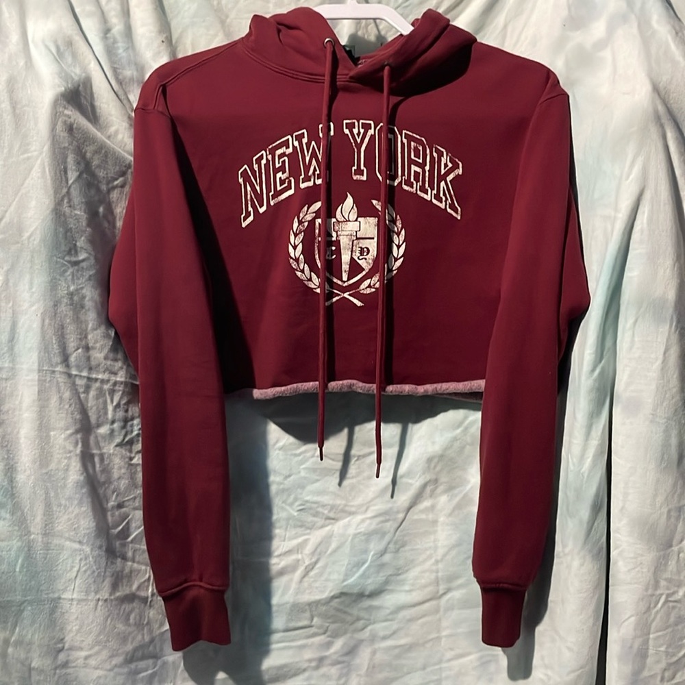 Brand New cropped New York hoodie